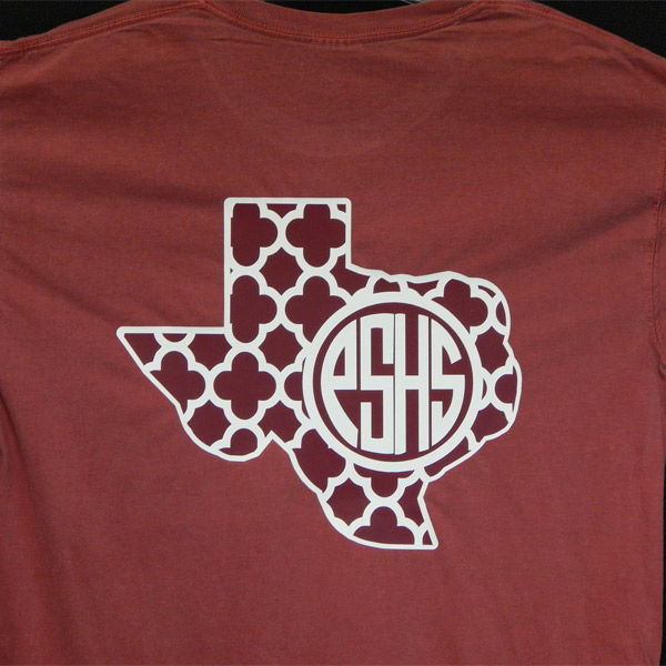 2017 Quatrefoil Texas with PSHS and Planoettes on Comfort Colors (1717 ...